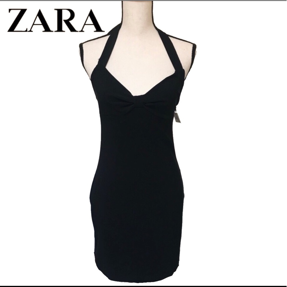 NWT Zara Halter Neck Dress - M